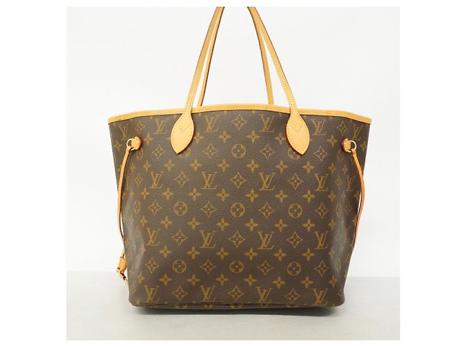 Borsa Tote Louis Vuitton Monogram Neverfull MM Marrone - vista 12