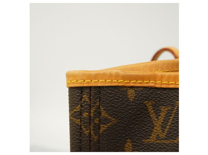 Borsa Tote Louis Vuitton Monogram Neverfull MM Marrone - vista 7