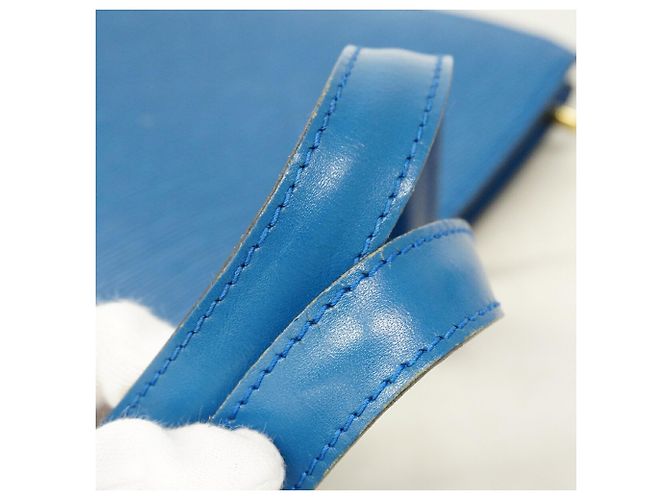 Borsa Louis Vuitton Epi Saint Jacques Blu - vista 10