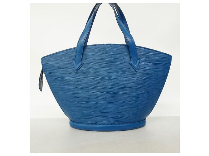 Borsa Louis Vuitton Epi Saint Jacques Blu - vista 11