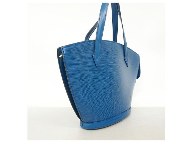 Borsa Louis Vuitton Epi Saint Jacques Blu - vista 2