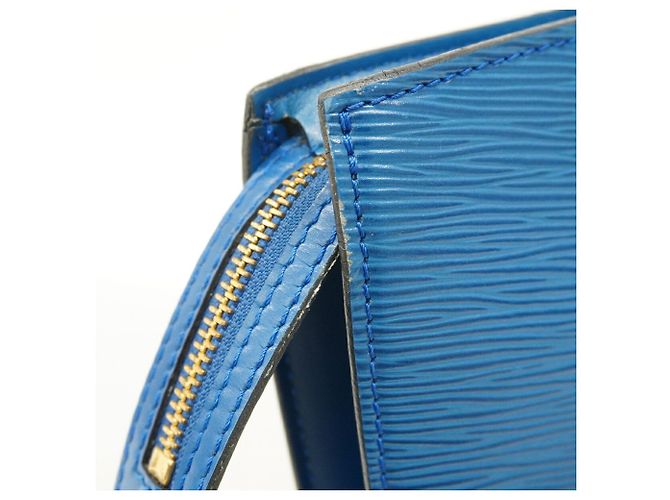Borsa Louis Vuitton Epi Saint Jacques Blu - vista 8