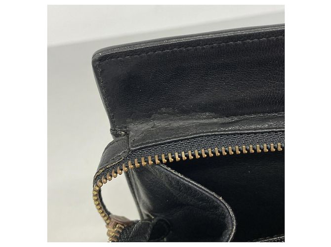 Borsa a tracolla Chanel in pelle d'agnello nera Nero - vista 6