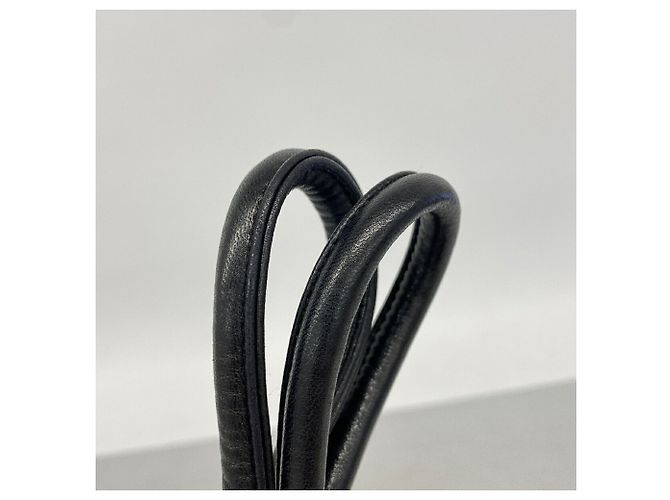 Borsa a tracolla Chanel in pelle d'agnello nera Nero - vista 9