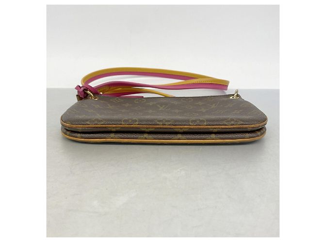 Borsa a tracolla Louis Vuitton Monogram Loretta Marrone Rosa - vista 3