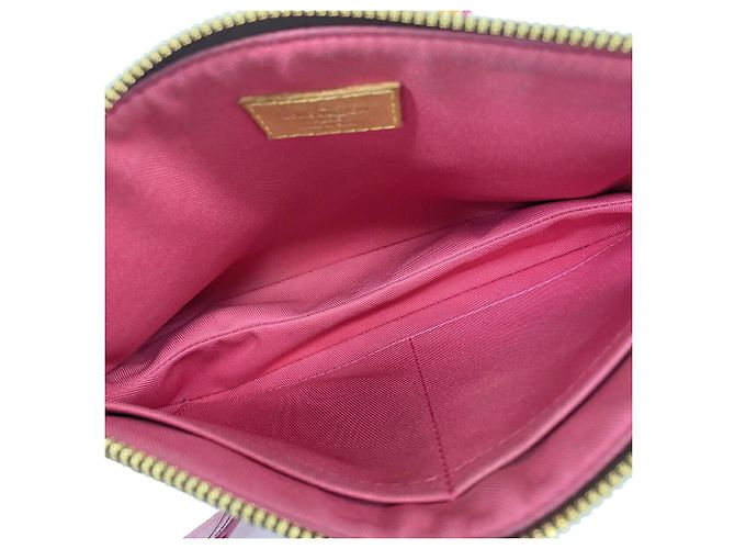 Borsa a tracolla Louis Vuitton Monogram Loretta Marrone Rosa - vista 4