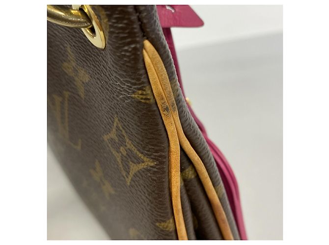 Borsa a tracolla Louis Vuitton Monogram Loretta Marrone Rosa - vista 7