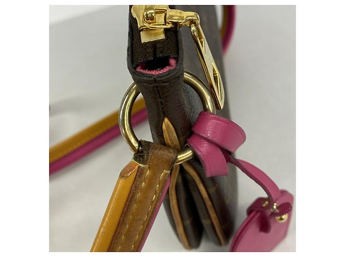 Borsa a tracolla Louis Vuitton Monogram Loretta Marrone Rosa - vista 8