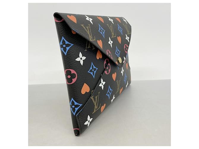Louis Vuitton Monogram Game On Pochette Kirigami Nero Bianco - vista 2