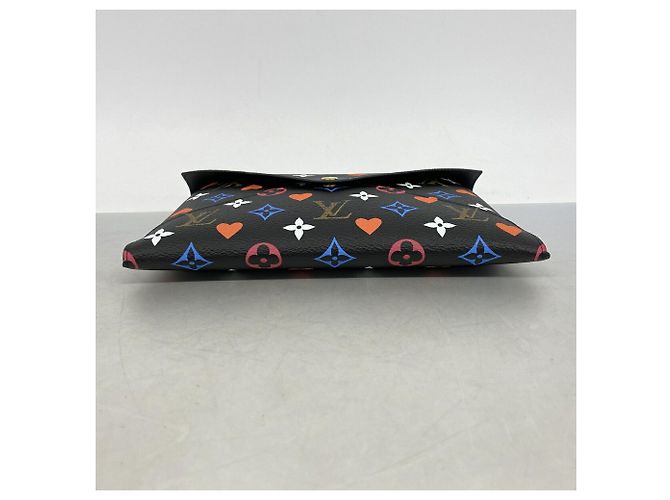 Louis Vuitton Monogram Game On Pochette Kirigami Nero Bianco - vista 3