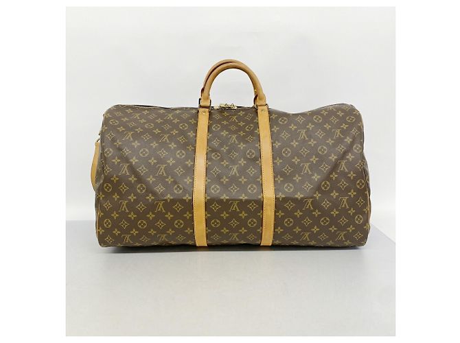 Louis Vuitton Boston Monogram Keepall Bandoulière 60 Marrone - vista 11