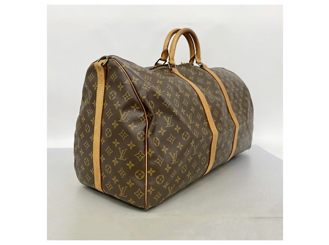 Louis Vuitton Boston Monogram Keepall Bandoulière 60 Marrone - vista 2