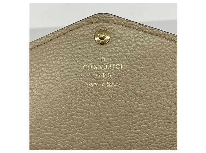 Louis Vuitton Monogram Empreinte Portefeuille Sarah Long Wallet Grigio - vista 4