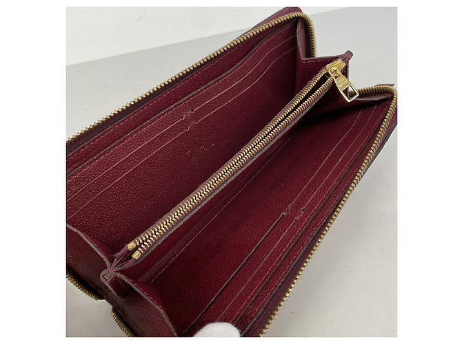 Louis Vuitton Monogram Empreinte Portefeuille Clemence Long Wallet Bordò - vista 3