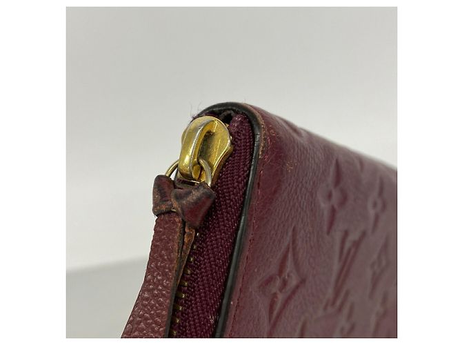 Louis Vuitton Monogram Empreinte Portefeuille Clemence Long Wallet Bordò - vista 5