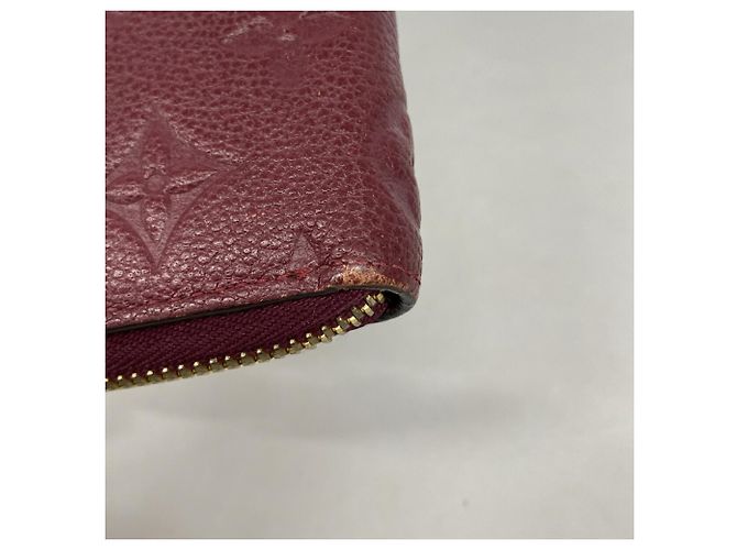 Louis Vuitton Monogram Empreinte Portefeuille Clemence Long Wallet Bordò - vista 6