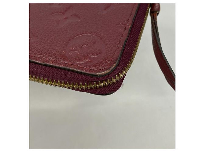 Louis Vuitton Monogram Empreinte Portefeuille Clemence Long Wallet Bordò - vista 7