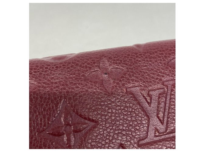 Louis Vuitton Monogram Empreinte Portefeuille Clemence Long Wallet Bordò - vista 8