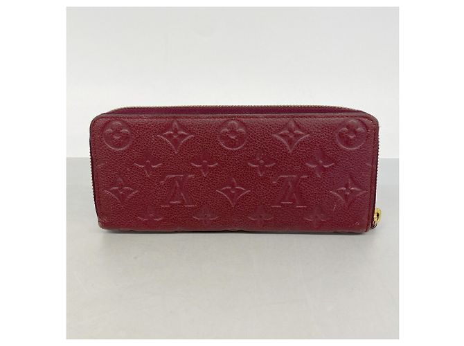 Louis Vuitton Monogram Empreinte Portefeuille Clemence Long Wallet Bordò - vista 9