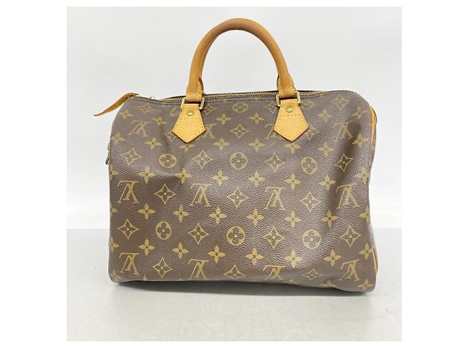 Borsa Louis Vuitton Monogram Speedy 30 Marrone - vista 11