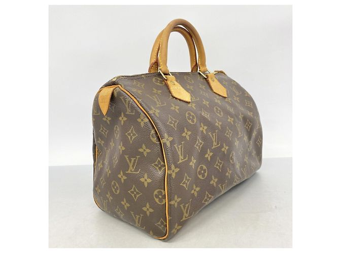 Borsa Louis Vuitton Monogram Speedy 30 Marrone - vista 2