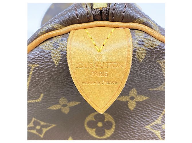 Borsa Louis Vuitton Monogram Speedy 30 Marrone - vista 5
