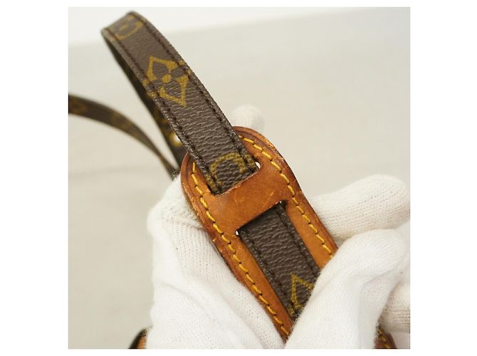 Borsa a tracolla Louis Vuitton Monogram Mini Amazon Marrone - vista 9