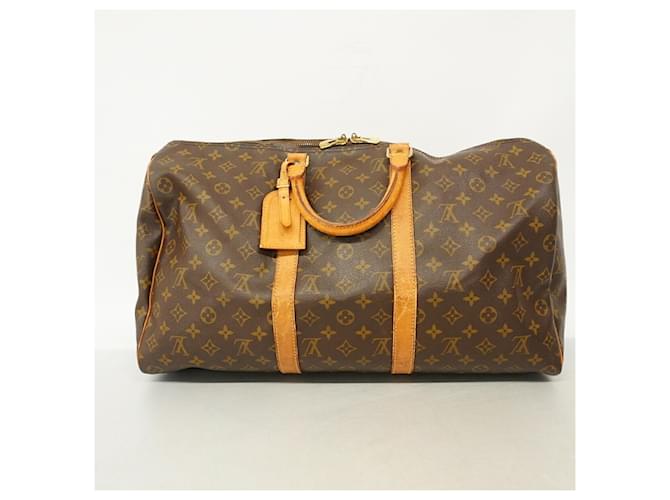 Louis Vuitton Boston Monogram Keepall 50 Marrone - vista 11