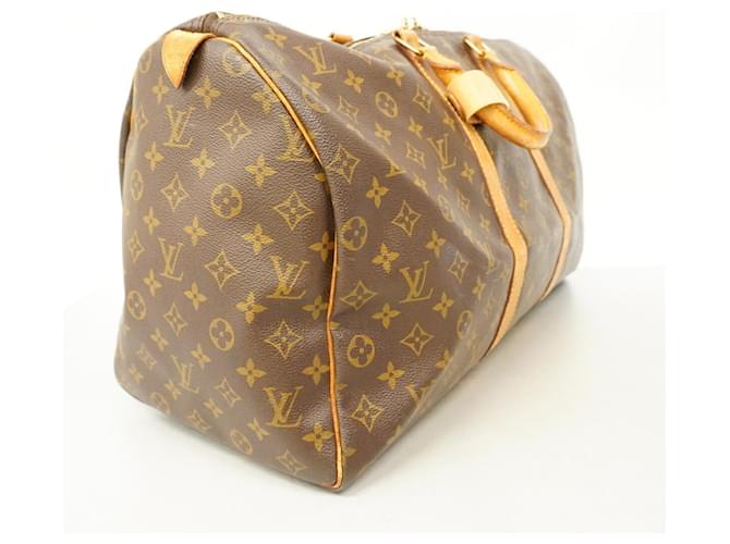 Louis Vuitton Boston Monogram Keepall 50 Marrone - vista 2