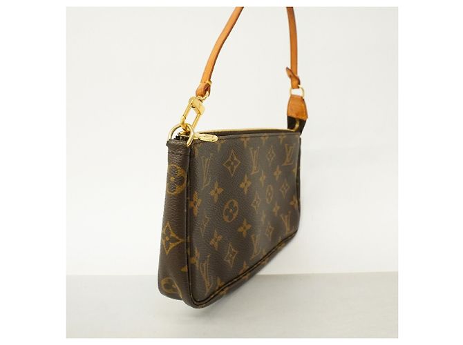 Louis Vuitton Monogram Pochette Accessoires Pouch Marrone - vista 2