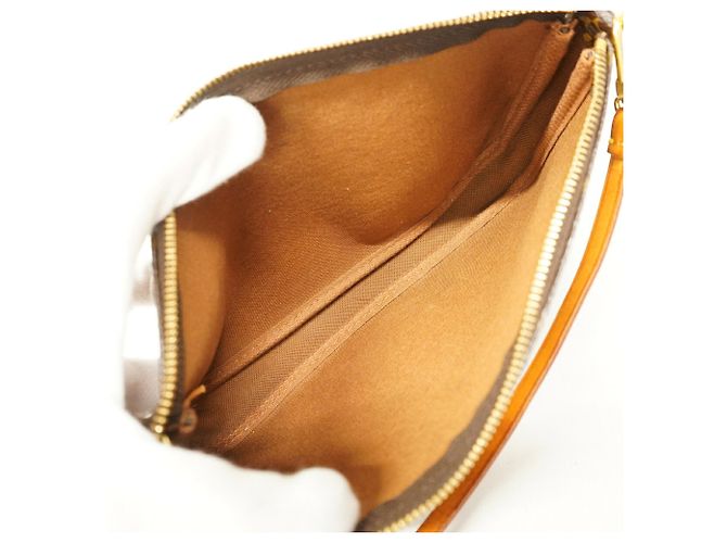 Louis Vuitton Monogram Pochette Accessoires Pouch Marrone - vista 4