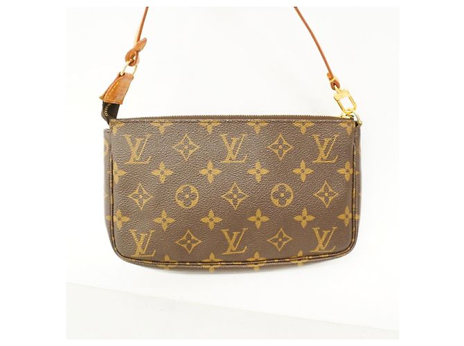 Louis Vuitton Monogram Pochette Accessoires Pouch Marrone - vista 8
