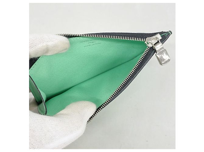 Portamonete Louis Vuitton Verde - vista 3