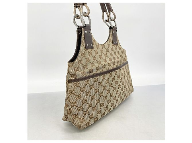 Borsa Gucci GG Canvas Beige - vista 2