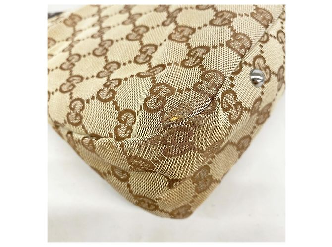 Borsa Gucci GG Canvas Beige - vista 6