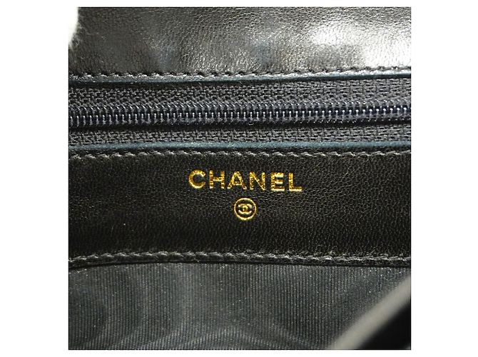 Monedero Chanel de piel de cordero negra Negro - vista 5