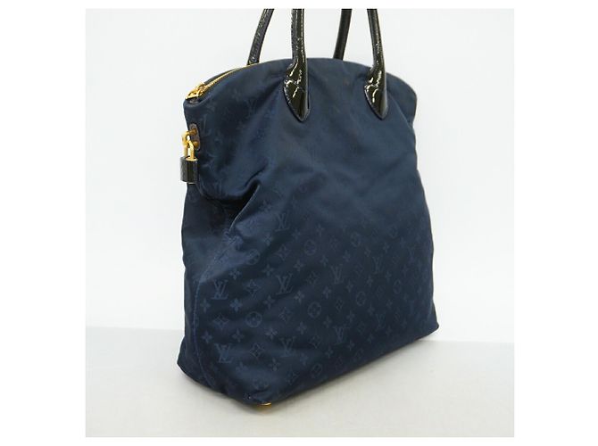 Borsa Tote Louis Vuitton Monogram Désir Lockit MM Blu navy - vista 2