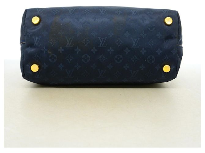 Borsa Tote Louis Vuitton Monogram Désir Lockit MM Blu navy - vista 3