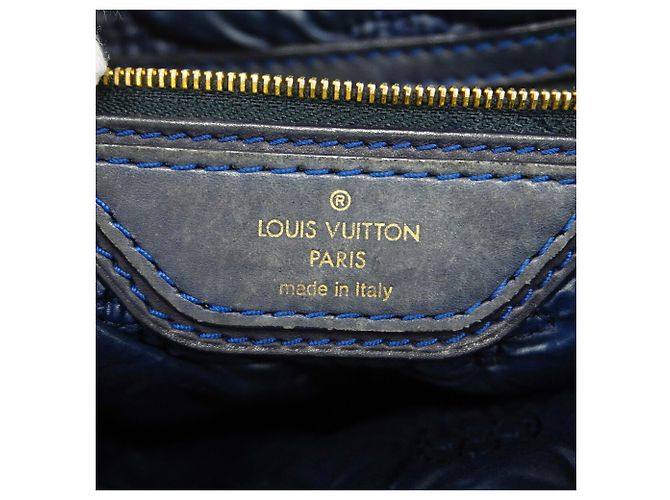 Borsa Tote Louis Vuitton Monogram Désir Lockit MM Blu navy - vista 5