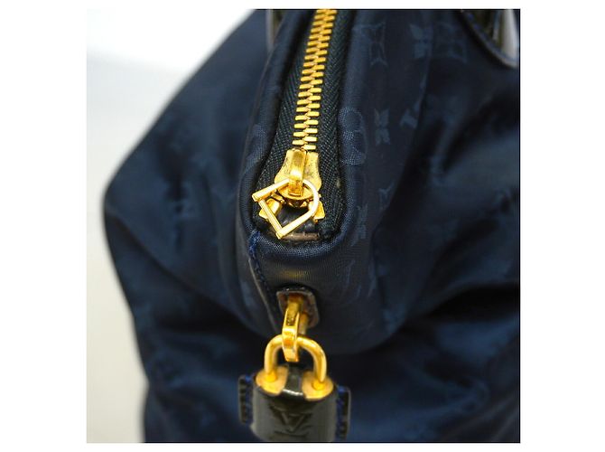 Borsa Tote Louis Vuitton Monogram Désir Lockit MM Blu navy - vista 6