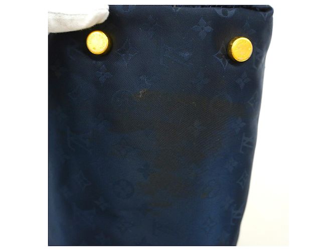 Borsa Tote Louis Vuitton Monogram Désir Lockit MM Blu navy - vista 7