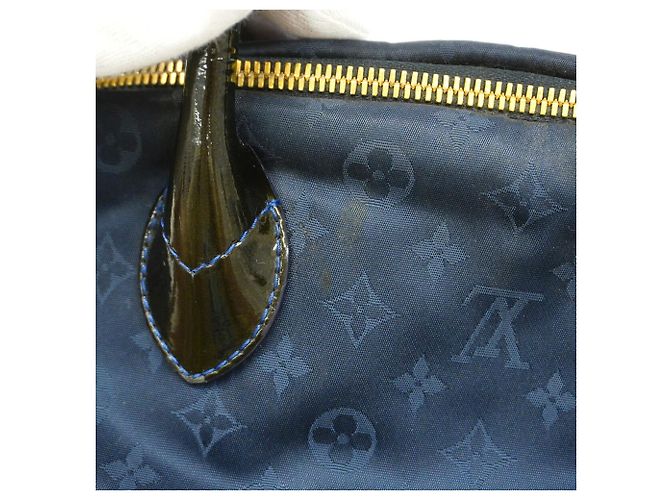 Borsa Tote Louis Vuitton Monogram Désir Lockit MM Blu navy - vista 8