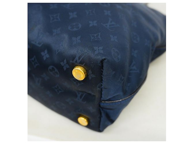 Borsa Tote Louis Vuitton Monogram Désir Lockit MM Blu navy - vista 9