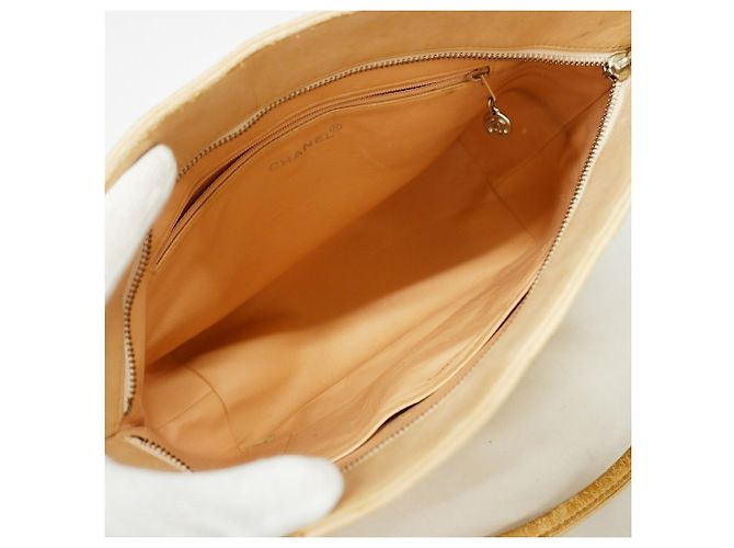 Chanel Tote Bag aus beigem Lammleder - Ansicht 4