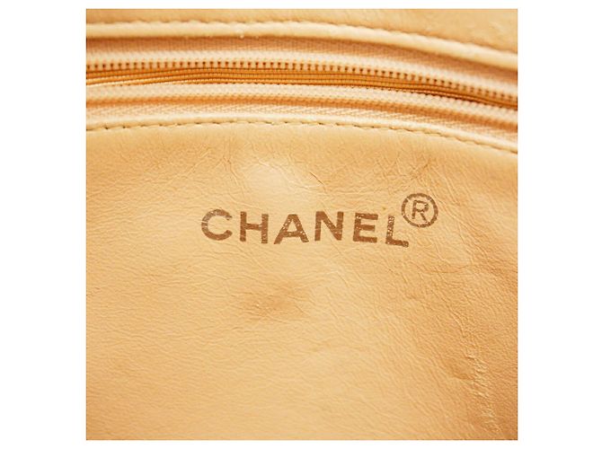 Chanel Tote Bag aus beigem Lammleder - Ansicht 5