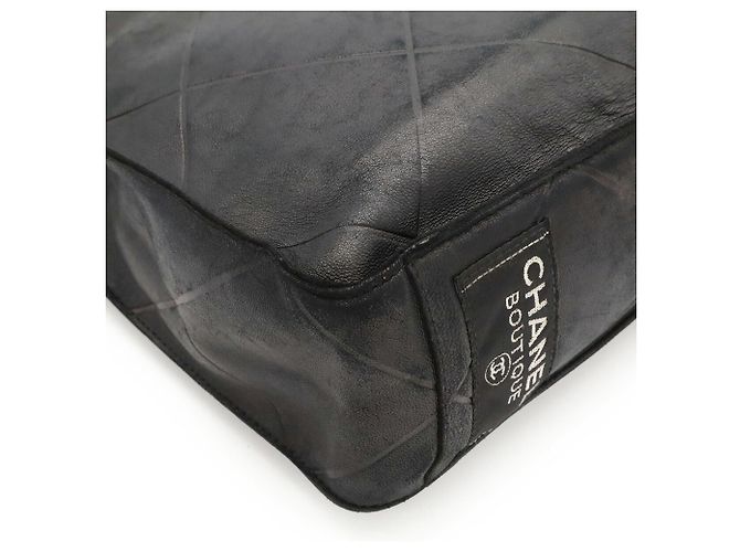 Borsa a mano/Tote bag Chanel in pelle d'agnello nera Nero - vista 4