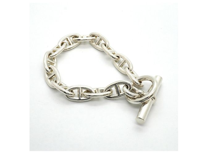 Hermès Bracciale Hermes Chaine d'Ancre GM in Argento 925 - vista 2