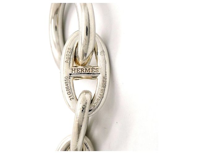 Hermès Bracciale Hermes Chaine d'Ancre GM in Argento 925 - vista 5