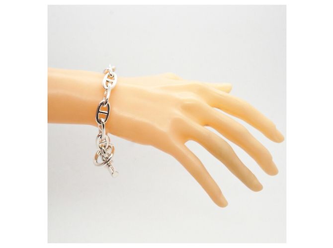 Hermès Bracciale Hermes Chaine d'Ancre GM in Argento 925 - vista 6
