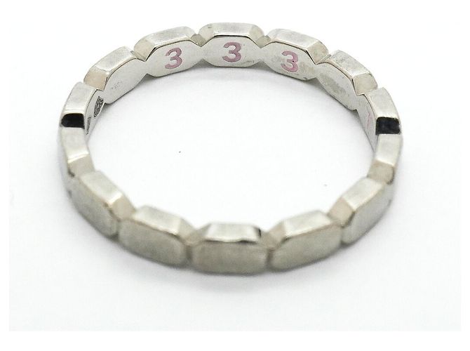 Chanel Première Promesse Platinum Band Ring - view 5